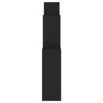 vidaXL Étagère murale cube Noir 80x15x78 5 cm Bois d’ingénierie