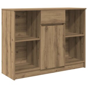 vidaXL Buffet avec tiroir chêne artisanal 101x35x76 cm bois ingénierie