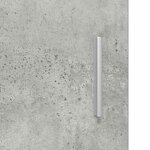 vidaXL Ensemble d'armoire de salle de bain TULUM Gris béton