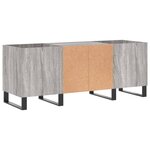 vidaXL Armoire à disques sonoma gris 121x38x48 cm bois d'ingénierie