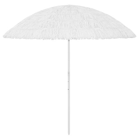 vidaXL Parasol de plage Hawaii Blanc 300 cm