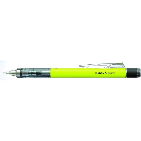 Porte-mines 'MONO graph'  0 7 mm  jaune fluo TOMBOW