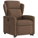 vidaXL Fauteuil inclinable Marron Tissu