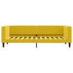 vidaXL Lit de repos sans matelas jaune 80x200 cm velours