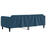 vidaXL Lit de repos sans matelas bleu 90x200 cm velours