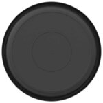 vidaXL Plateau à fleurs rond 24 pc Noir Ø 27 x 2 5 cm Plastique