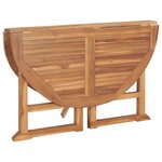 vidaXL Mobilier à dîner d'extérieur pliable 7 Pièces Bois solide de teck