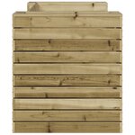 vidaXL Banc avec jardinières 167 5x60x65 cm bois de pin imprégné