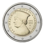 2 euros commémorative Saint Marin 2022 - Piero Della Francesca en coffret BU.