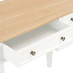 vidaXL Bureau Blanc 109 5 x 45 x 77 5 cm Bois