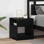 vidaXL Table d'appoint 2 Pièces Chêne noir 40 5 x 40 x 45 cm