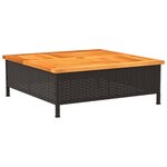 vidaXL Couvercle de base de parasol noir 70x70x25 cm