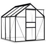 vidaXL Serre avec cadre de base Anthracite Aluminium 3 61 m²