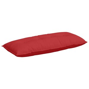 vidaXL Coussin de Dos Rouge 120 x 19 x 50 cm tissu