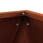 vidaXL Jardinière 2 Pièces Rouillé 50 x 50 x 50 cm