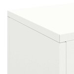 vidaXL Support de Plante 3 Pièces Blanc Acier