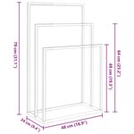 vidaXL Porte-serviettes sur pied Blanc 48x24x79 cm Fer