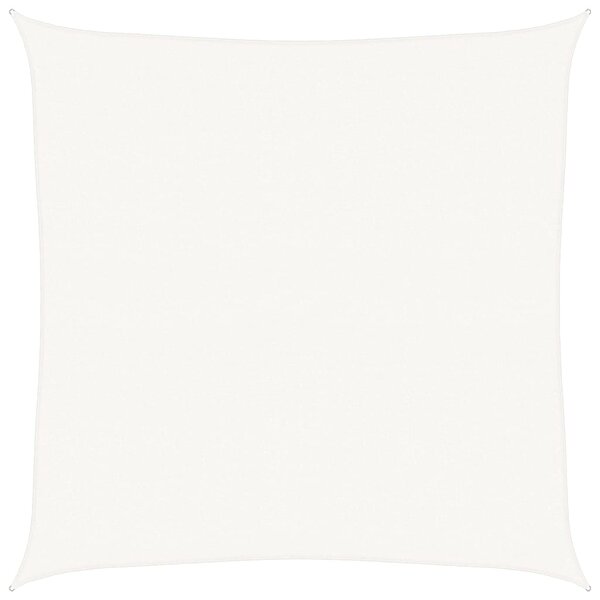 vidaXL Voile d'ombrage 160 g/m² Blanc 5x5 m PEHD