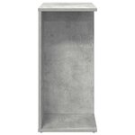 vidaXL Table de chevet gris béton 46 5x29x61 cm bois d'ingénierie