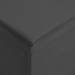 Banc banquette de rangement pliable 110 x 38 x 38 cm pvc gris 02_0010991
