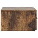 vidaXL Cabinet de chevet 2 Pièces Chêne fumé 49 x 34 5 x 20 cm