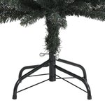 vidaXL Sapin de Noël artificiel mince avec support Vert 120 cm PVC