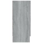 vidaXL Armoire à vitrine Sonoma gris 120x30 5x70 cm Bois d'ingénierie