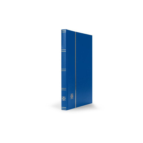 Classeur grand format 32 pages blanches pour timbres. Couleur - Bleu