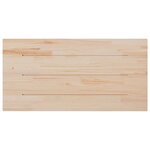 vidaXL Dessus de table 100x60x2 5 cm bois de pin massif rectangulaire