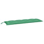 vidaXL Coussin de banc de jardin vert 150x50x7 cm tissu oxford