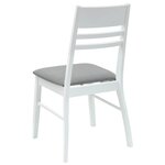 vidaXL Chaises de salle à manger 2 Pièces Blanc 43 x 54 x 89 cm