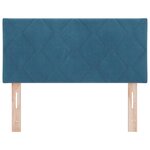 Tête de lit vidaXL Design Blocs Diamant Bleu Foncé 100 cm Velours