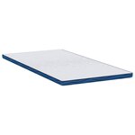 vidaXL Coussins de Matelas Blanc et Bleu 120 x 200 cm