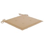 vidaXL Chaises Batavia avec coussins lot de 8 Bois de teck solide