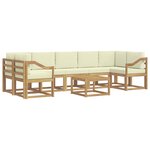 vidaXL Ensemble de canapés d'extérieur 6 Pièces