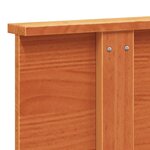 vidaXL Tête de lit cire marron 160 cm bois massif de pin