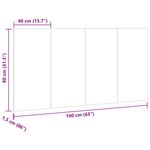 vidaXL Tête de lit vieux bois 160x1 5x80 cm bois d'ingénierie