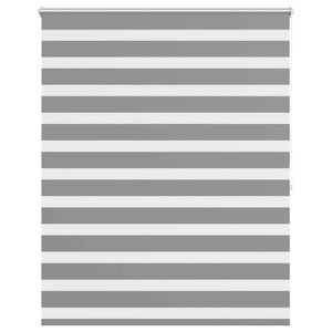 vidaXL Store vénitien zébré 120 9 x 175 cm largeur du tissu 116 7 cm gris