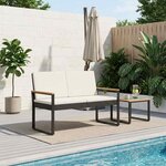 vidaXL Banc extérieur 2 -Seater 107 x 61 x 80 cm polyrotin