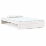 vidaXL Cadre de lit sans matelas blanc bois massif 120x200 cm