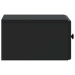 vidaXL Cabinet de chevet mural 2 Pièces Noir 34 5 x 33 x 20 cm