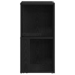 vidaXL Étagères d'angle Chêne noir 33 x 33 x 67 cm Bois d'ingénierie