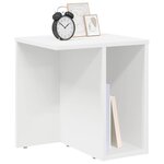 vidaXL Table d'appoint Blanc 37 x 32 x 40 cm Bois d'ingénierie