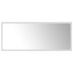 vidaXL Miroir de salle de bain Blanc 90x1 5x37 cm Aggloméré