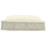 vidaXL Coussin pour assise de palette Crème 70 x 70 x 12 cm