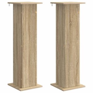 vidaXL Support de Plante 2 pc Chêne Sonoma 30 5 x 30 x 100 5 cm