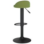 vidaXL Tabourets de bar lot de 2 vert clair velours