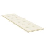 vidaXL Coussin de chaise de terrasse crème (75+105)x50x4 cm