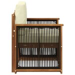 vidaXL Sofa de milieu extérieur Naturel