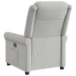 vidaXL Fauteuil inclinable gris nuage tissu
